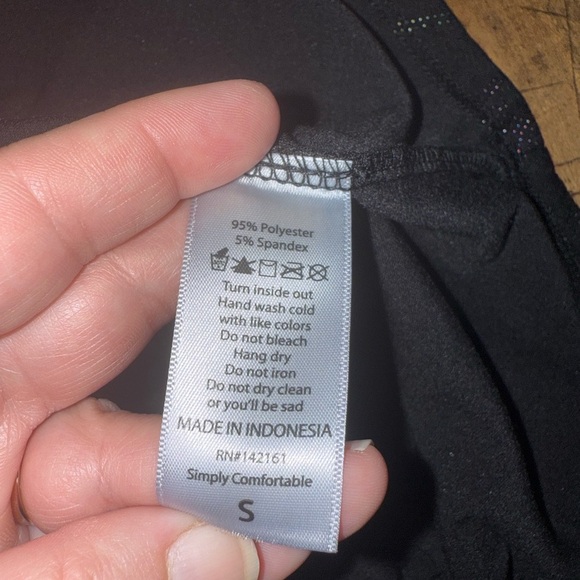 LuLaRoe Carly Size Small Pocket Geometric Dress Black Simply Comfortable - Picture 3 of 6